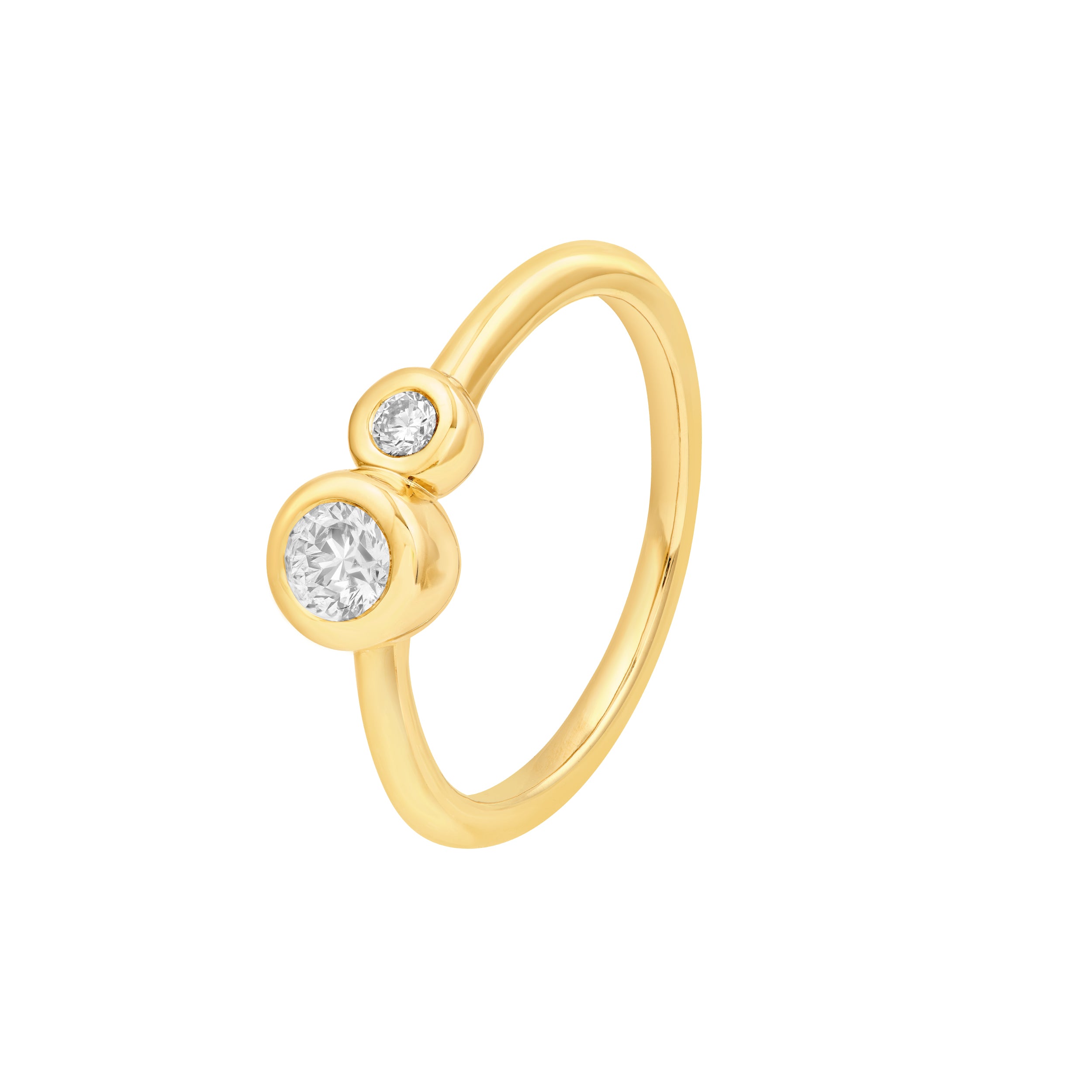 Duo Diamond Bubble Ring
