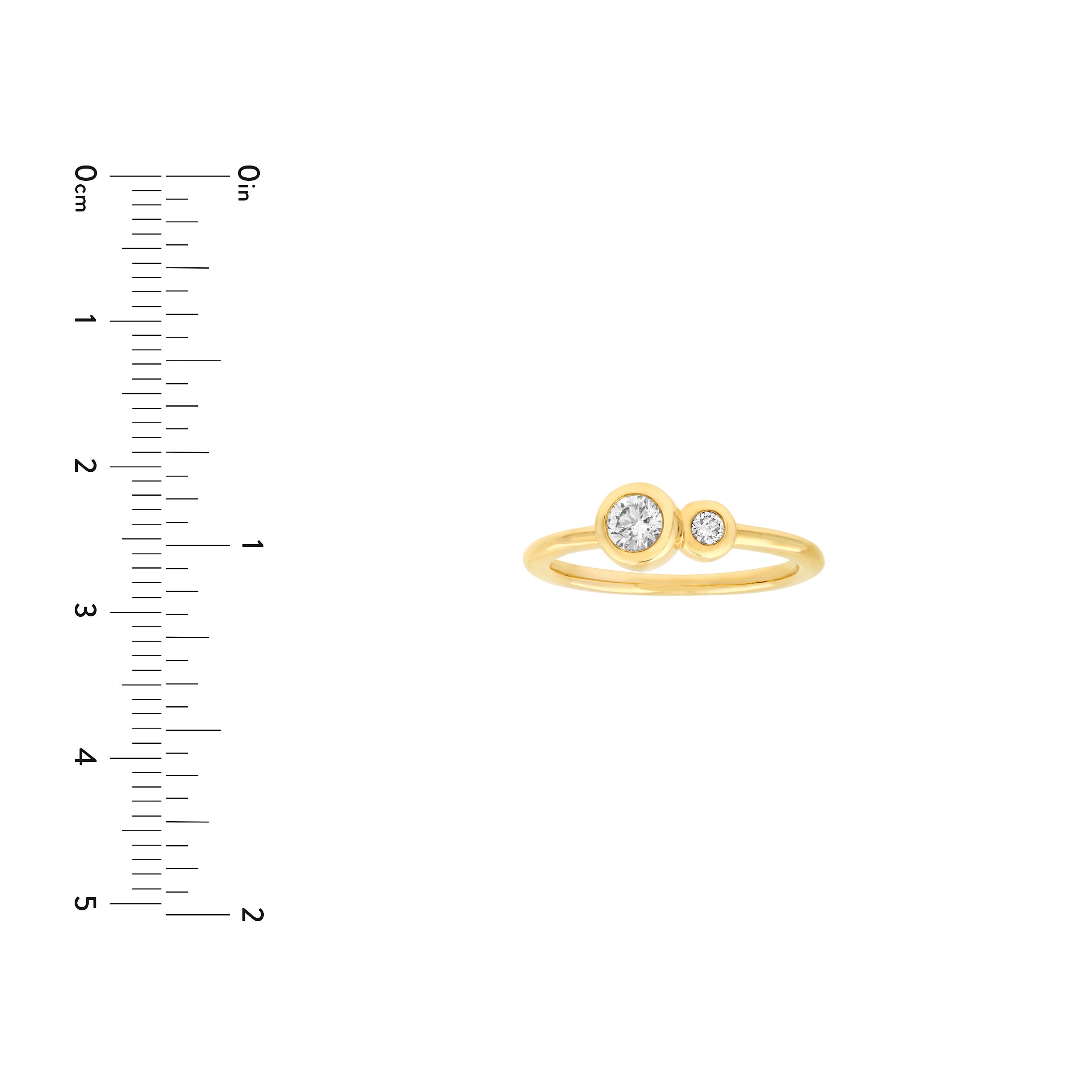 Duo Diamond Bubble Ring