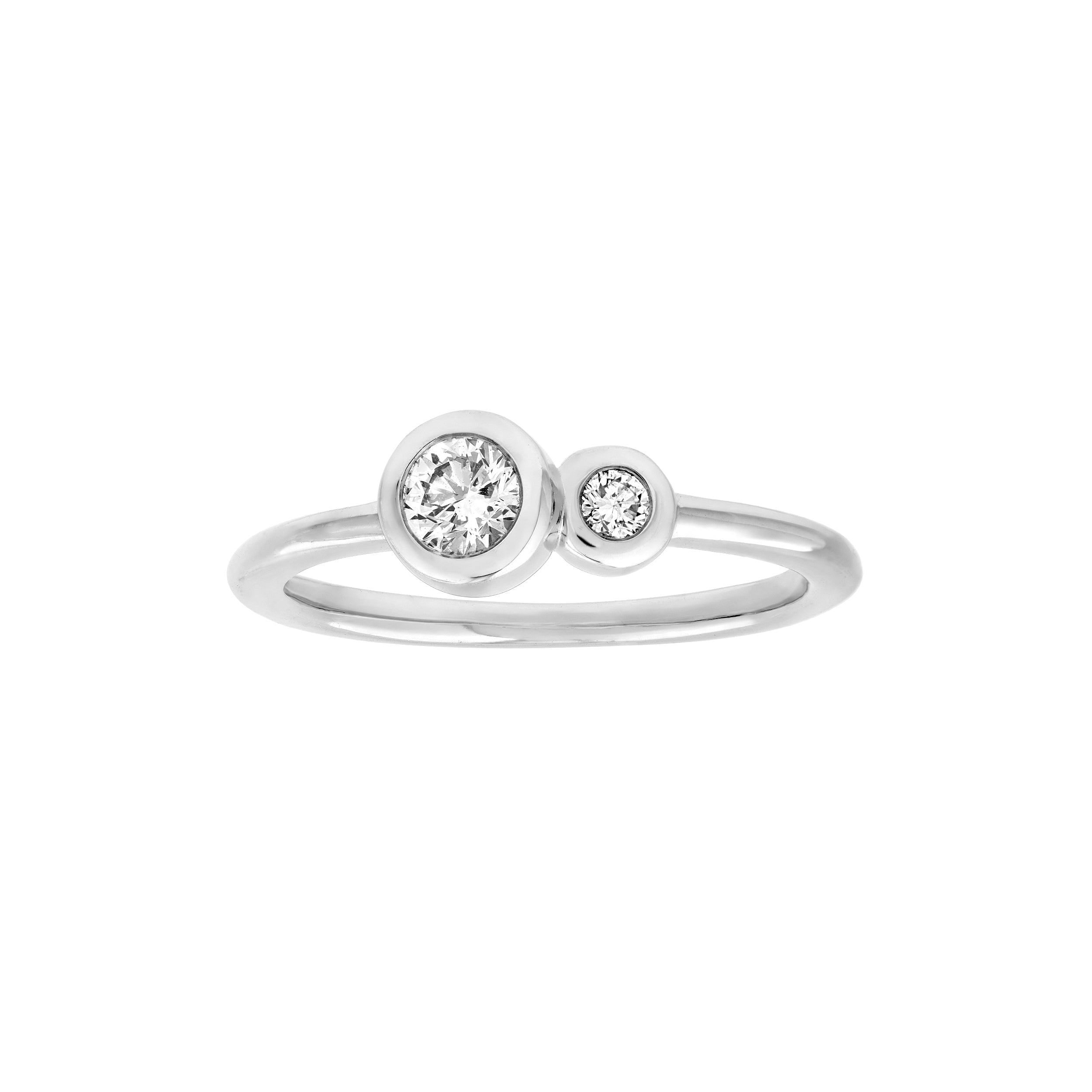 Duo Diamond Bubble Ring