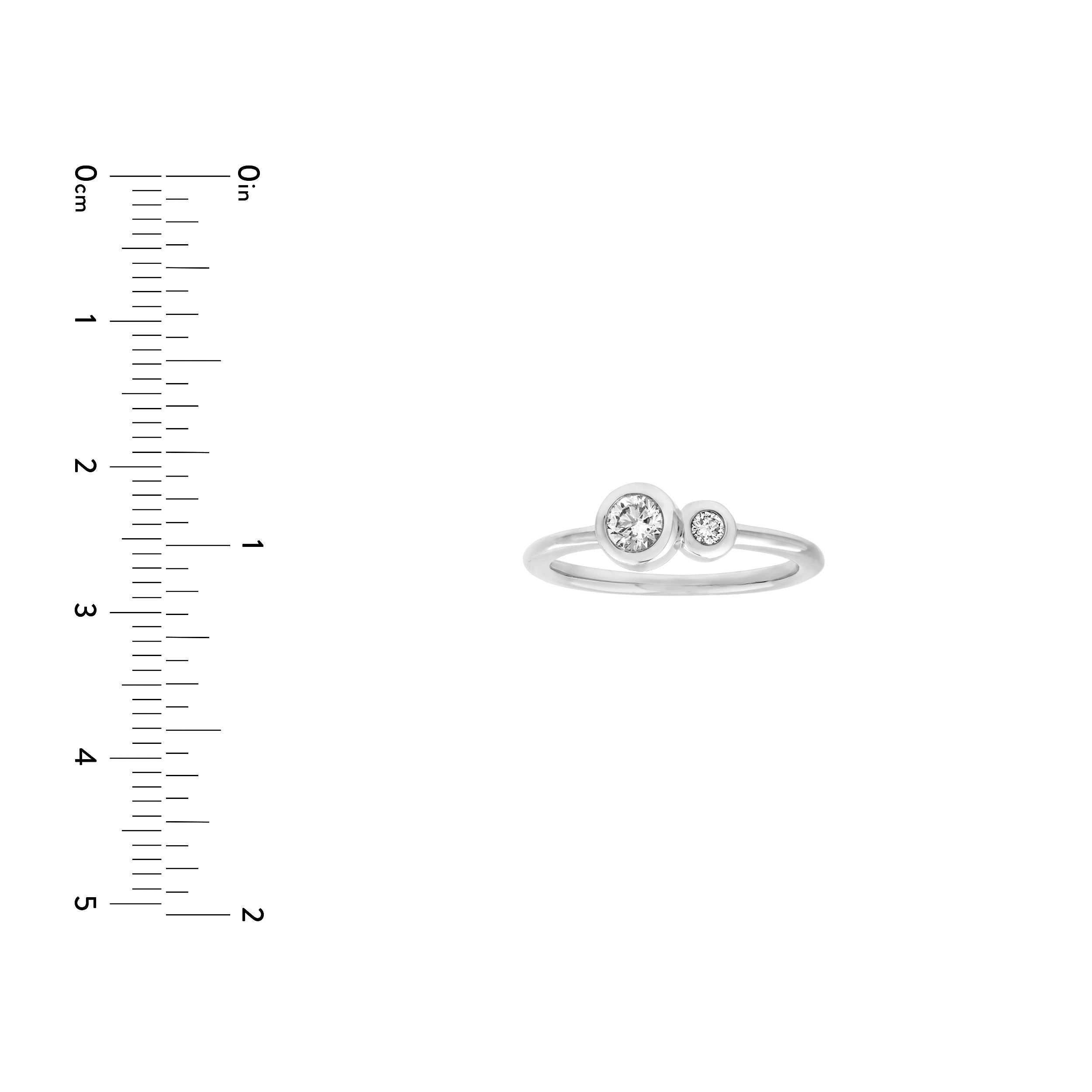 Duo Diamond Bubble Ring