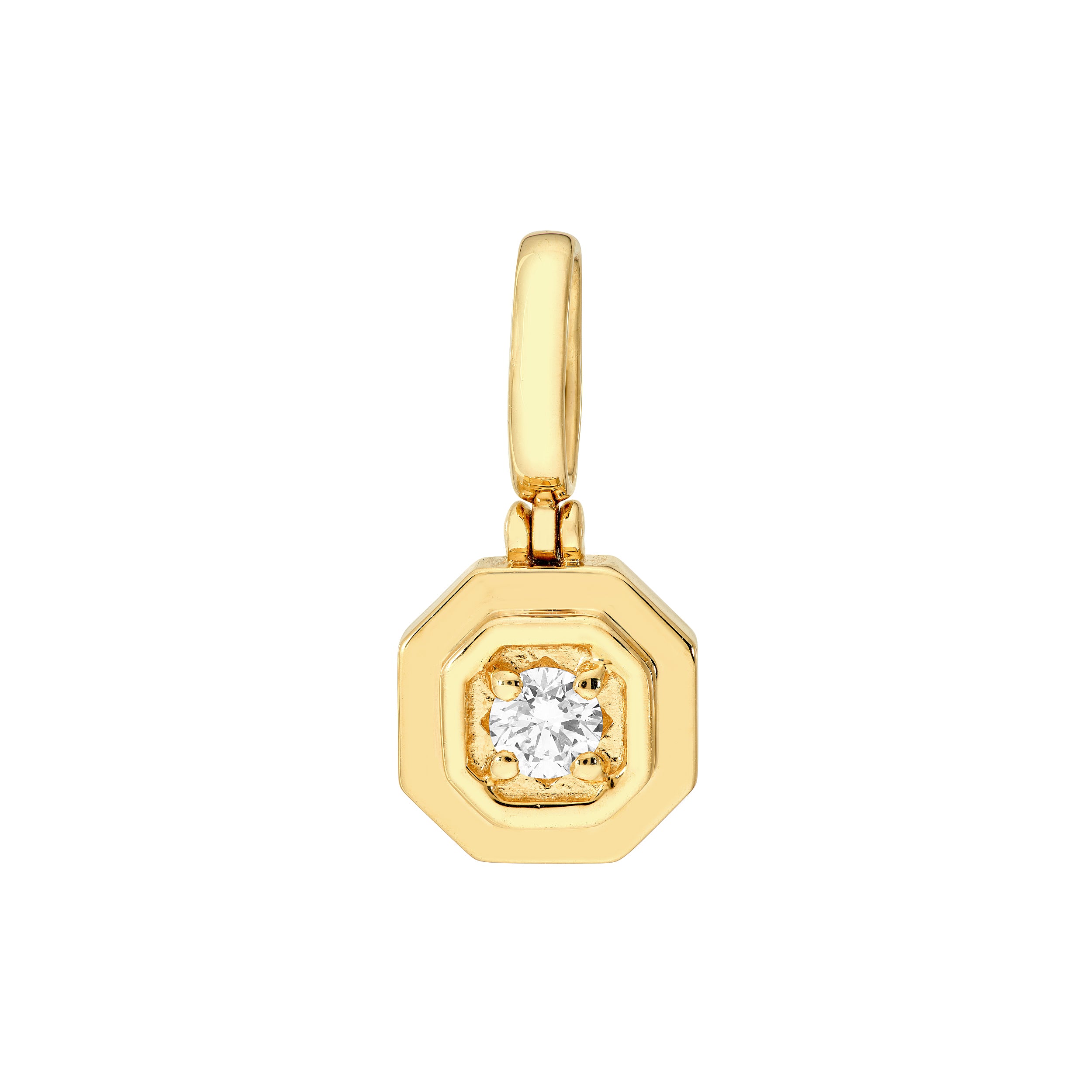 1/4tcw Diamond Octagon Pendant