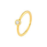 1/8tcw Diamond Bezel Circle Ring