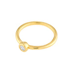 1/8tcw Diamond Bezel Circle Ring