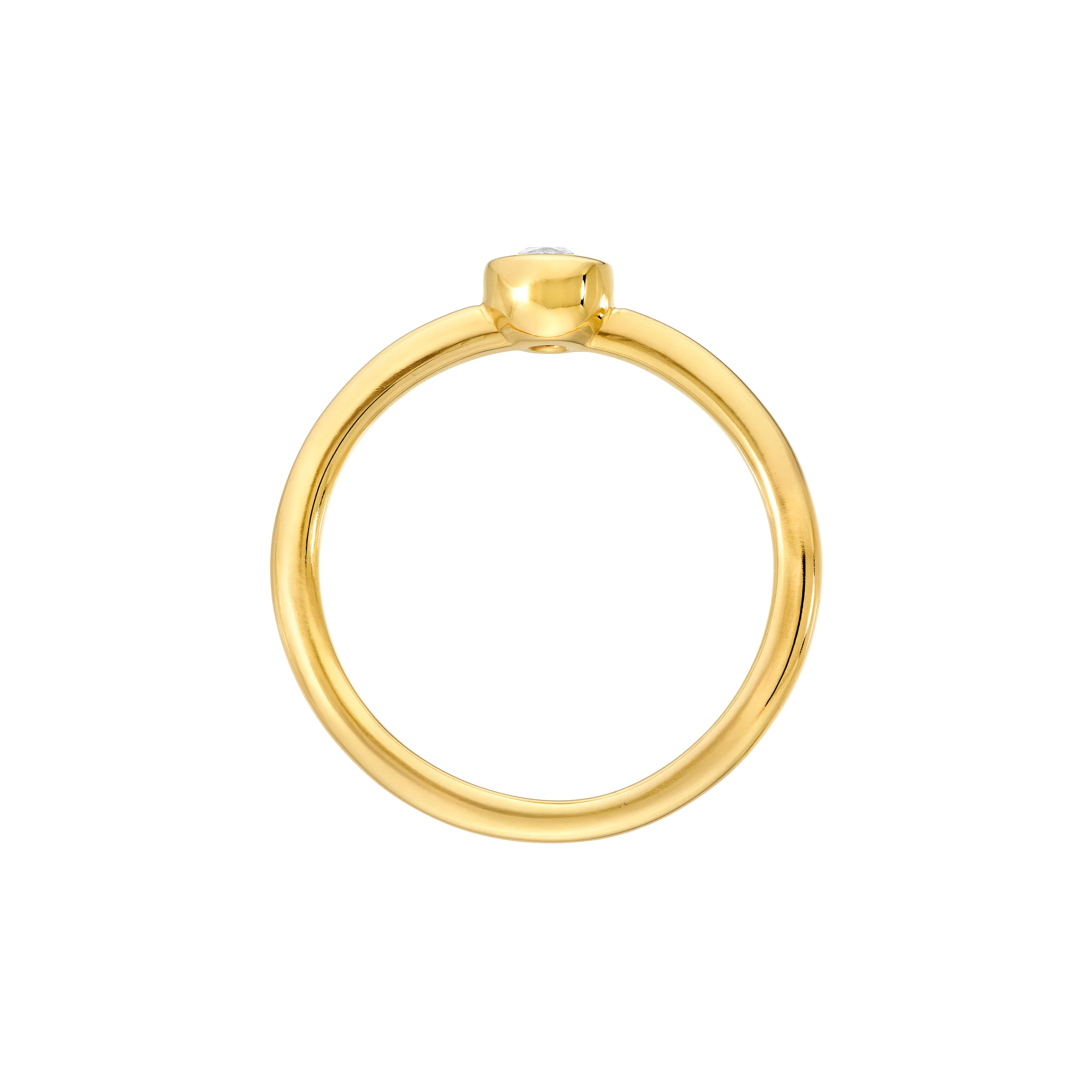 1/8tcw Diamond Bezel Circle Ring