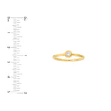 1/8tcw Diamond Bezel Circle Ring