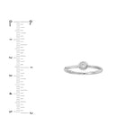 1/8tcw Diamond Bezel Circle Ring