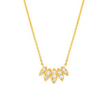 1/3tcw Diamond Arc Marquise Necklace
