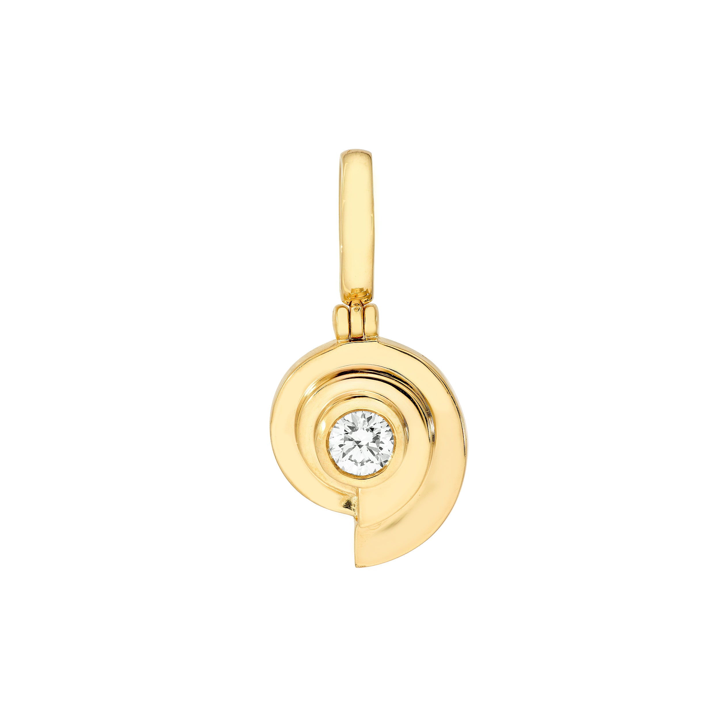 1/4tcw Diamond Swirl Pendant