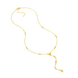 5/8tcw Mixed Diamond Lariat Necklace