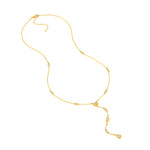 5/8tcw Mixed Diamond Lariat Necklace