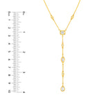 5/8tcw Mixed Diamond Lariat Necklace