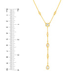 5/8tcw Mixed Diamond Lariat Necklace