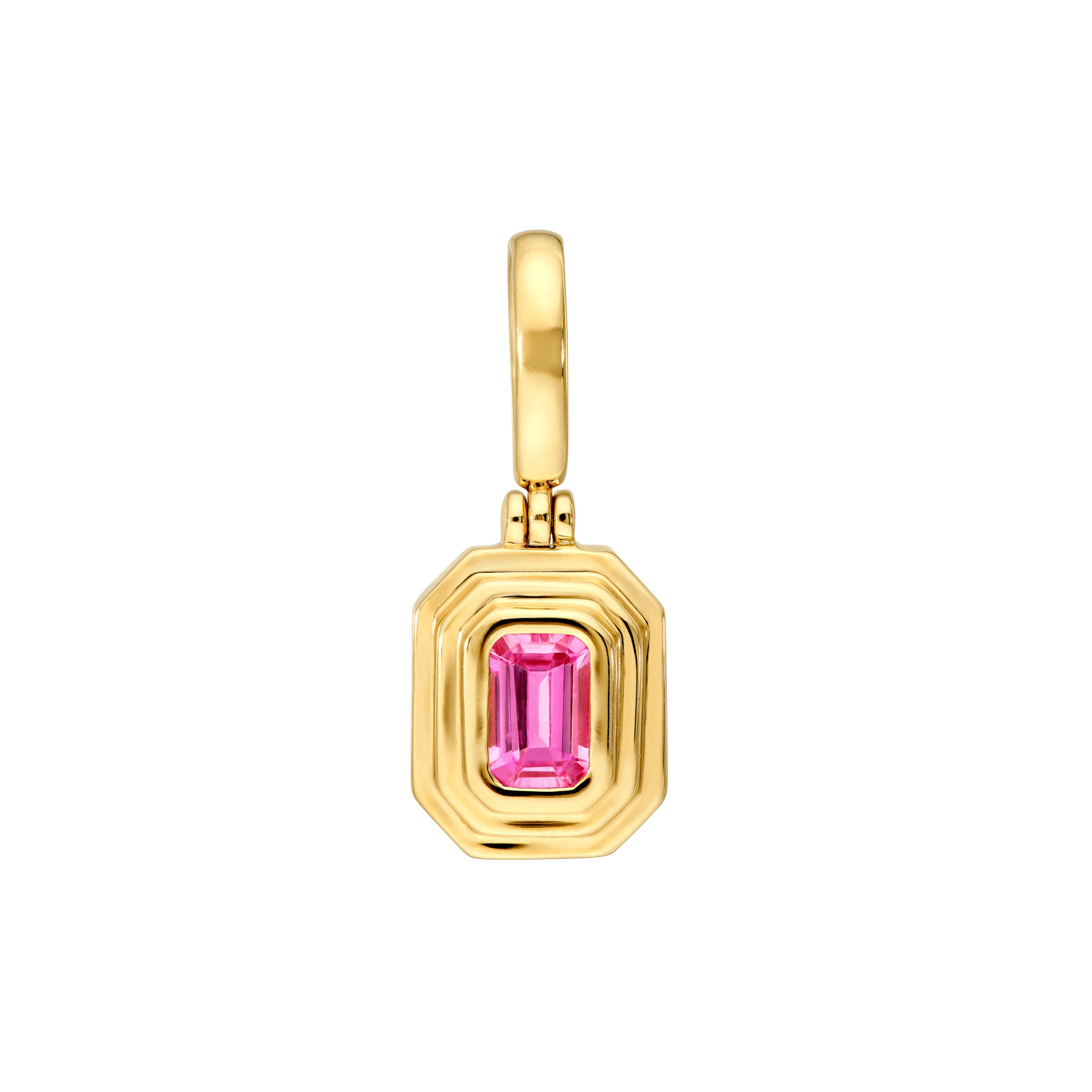Emerald Pink Sapphire Pendant