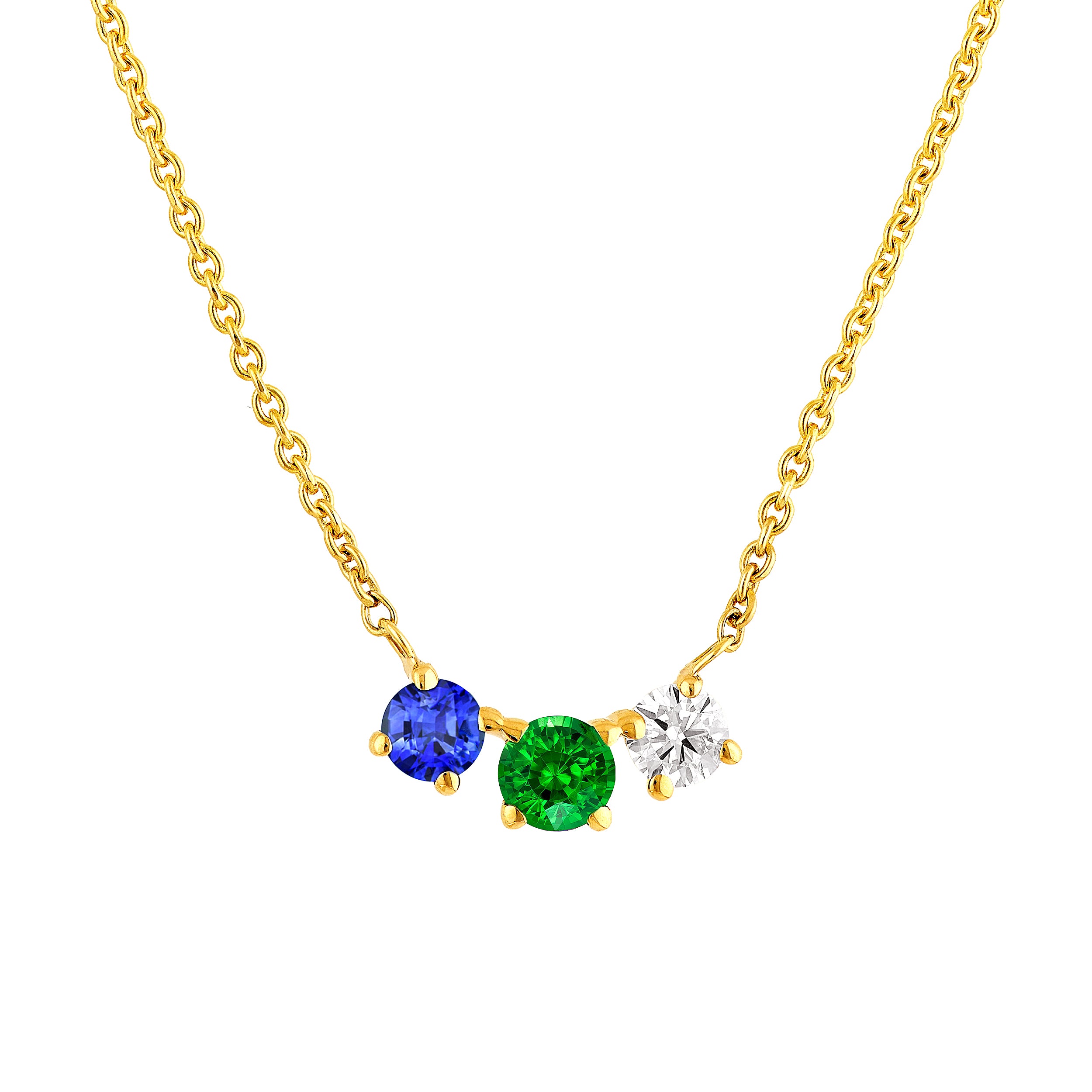 3 Stone Necklace