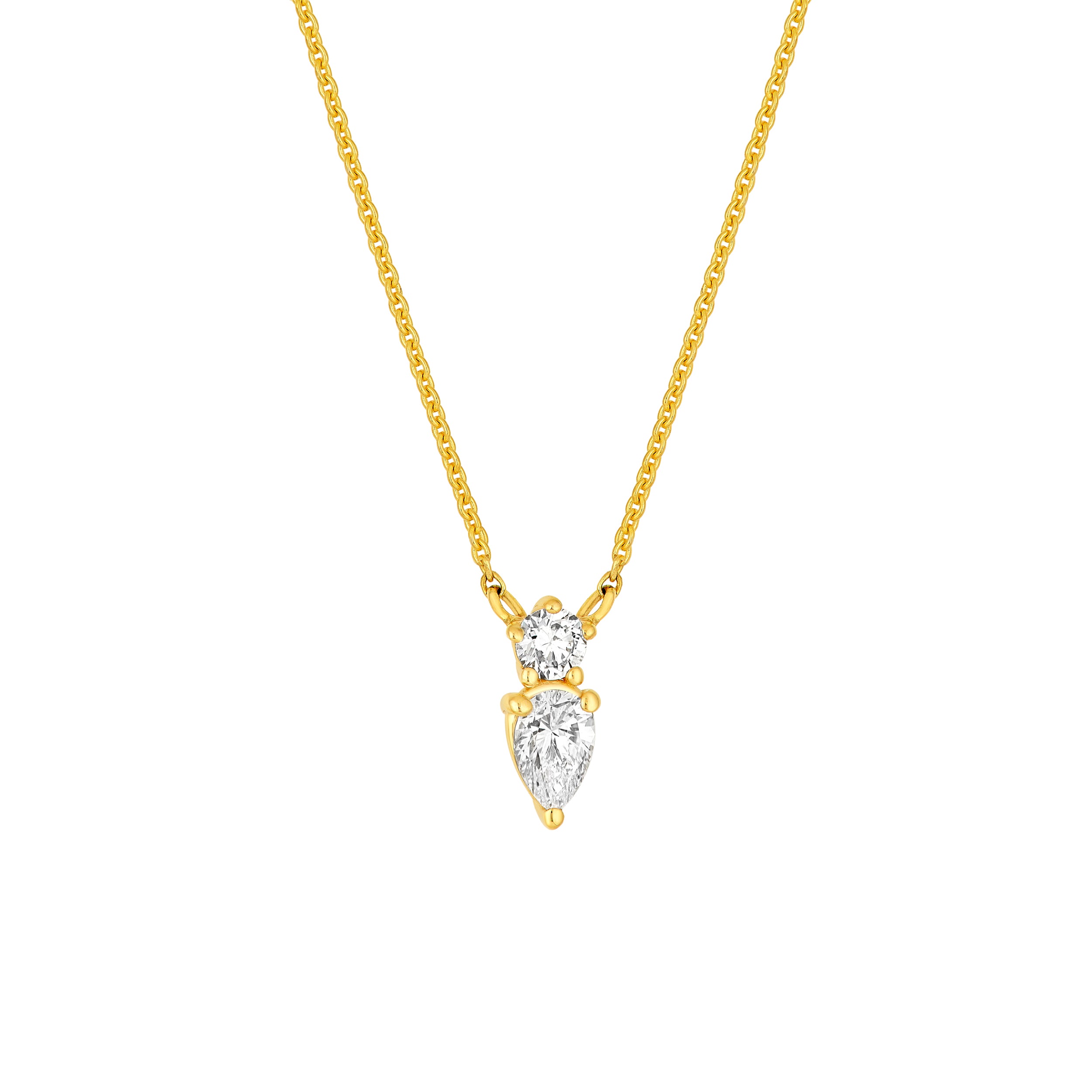 7/8tcw Diamond Drop Pendant Necklace
