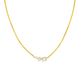 1/3tcw Diamond 3 Stone Necklace