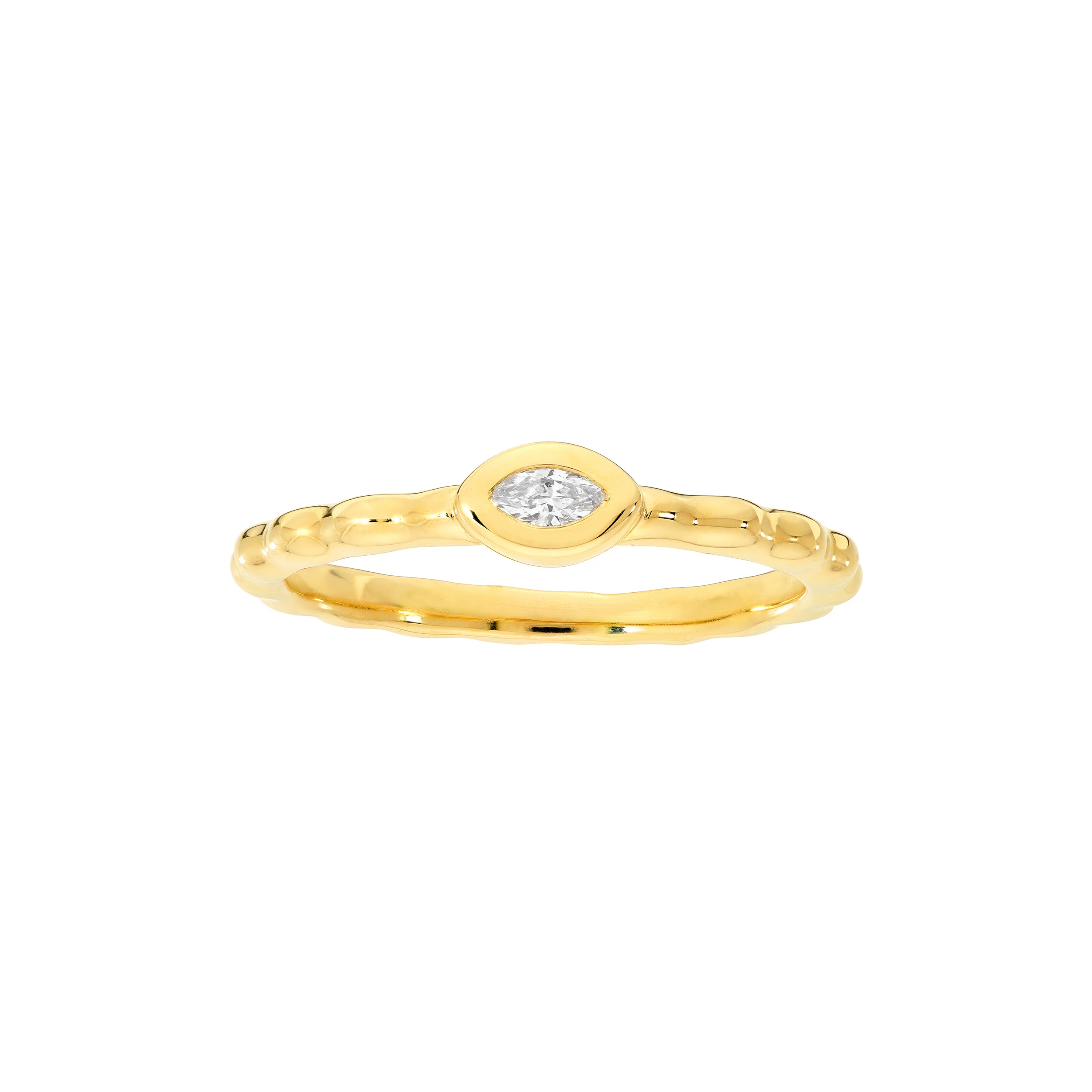 Marquise Diamond Bubble Ring