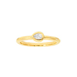 Pear Diamond Bubble Ring