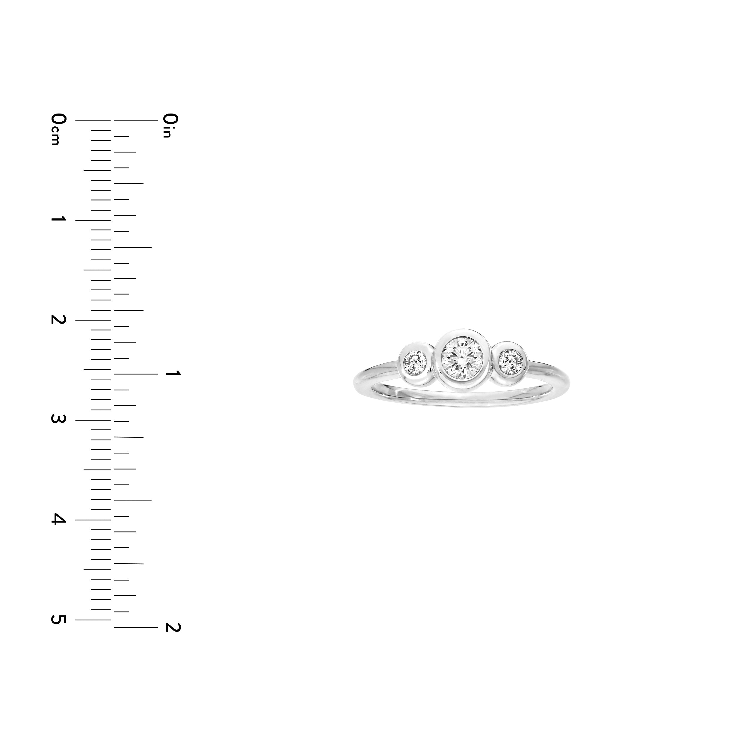 Diamond Trio Bubble Ring