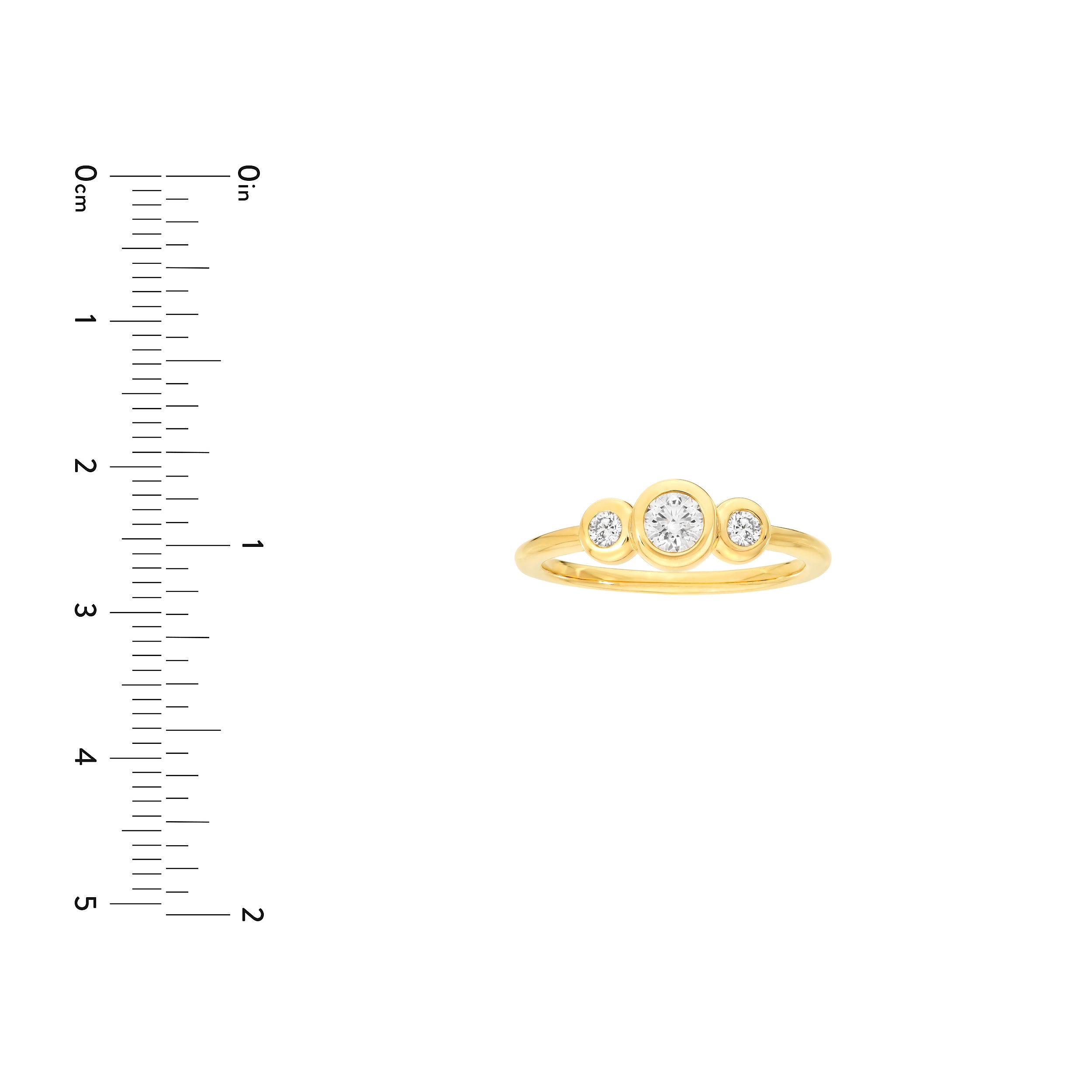 Diamond Trio Bubble Ring