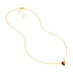 Toi et Moi Necklace (Red Garnet & Citrine)