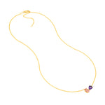 Toi et Moi Necklace (Pink Morganite & Amethyst)