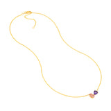 Toi et Moi Necklace (Pink Morganite & Amethyst)