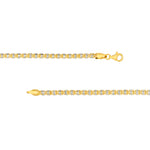 3.6mm Sterling Silver Two Tone Ice Chain [3 row]