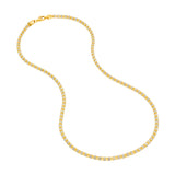 3.6mm Sterling Silver Two Tone Ice Chain [3 row]