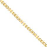 3.6mm Sterling Silver Two-Tone Ice Chain [4 row]