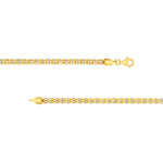 3.6mm Sterling Silver Two-Tone Ice Chain [4 row]