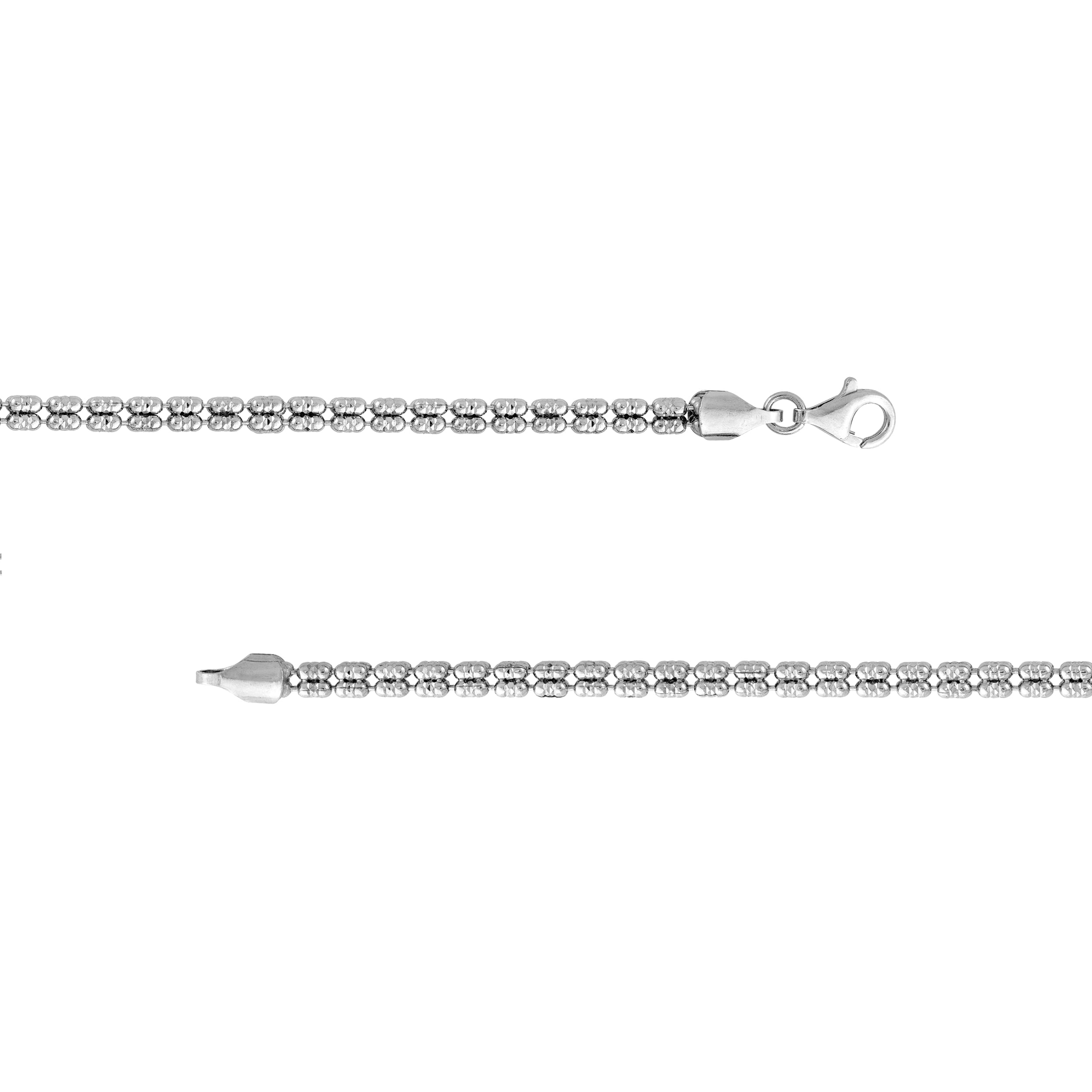 3.6mm Sterling Silver Ice Chain [4 row]