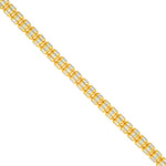 4.85mm Sterling Silver Two Tone Ice Chain [5 row]