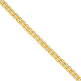 4.85mm Sterling Silver Two Tone Ice Chain [5 row]