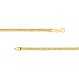 4.85mm Sterling Silver Two Tone Ice Chain [5 row]