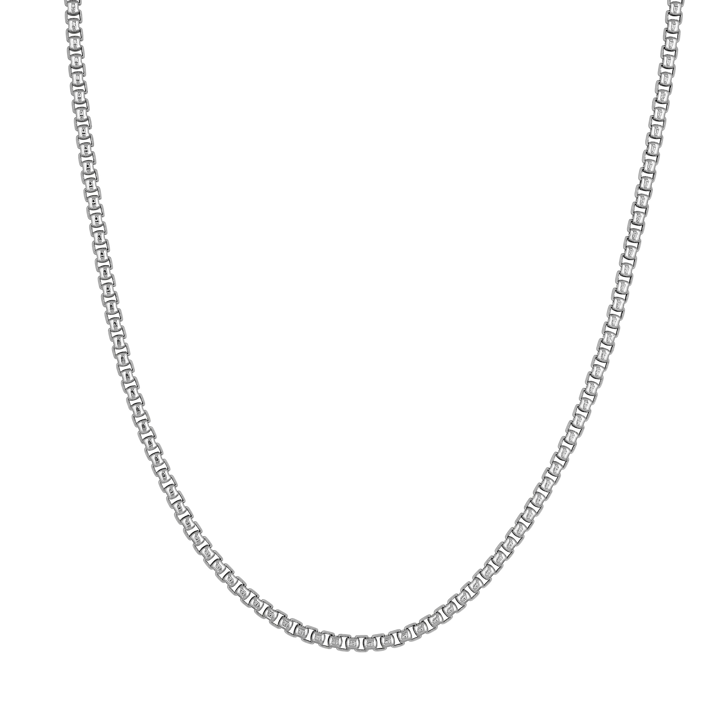 3.3mm Sterling Silver Round Box Chain
