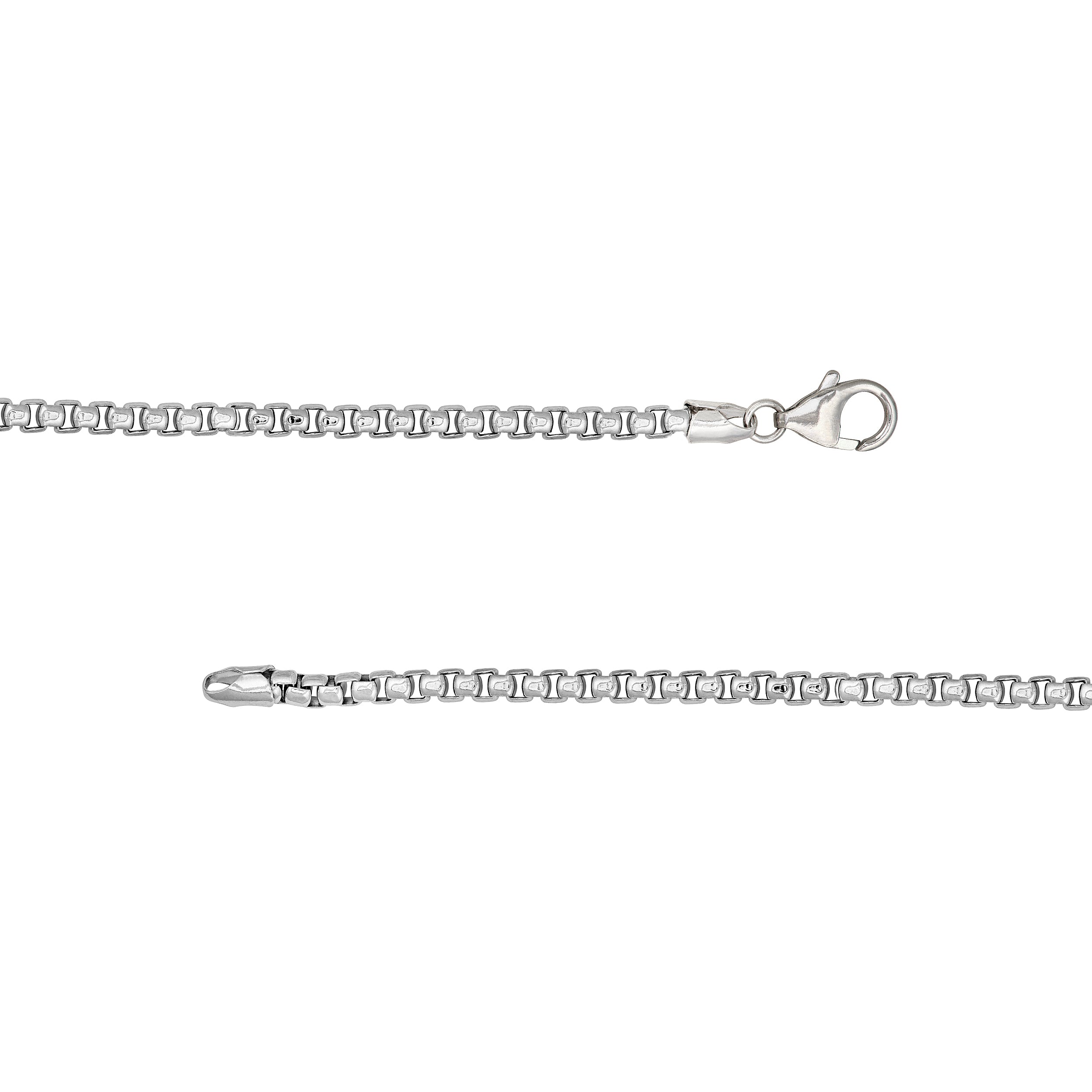 3.3mm Sterling Silver Round Box Chain