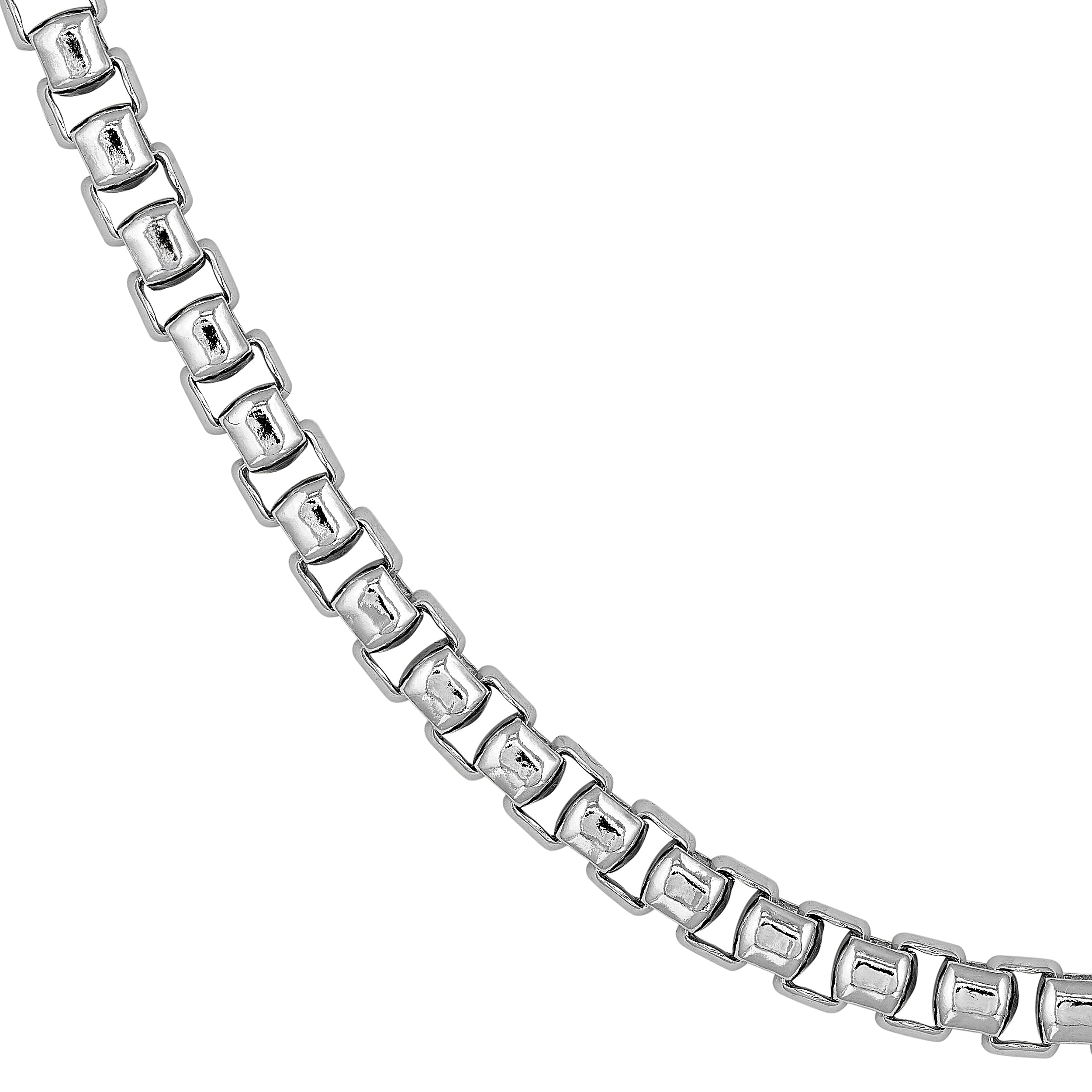 4mm Sterling Silver Round Box Chain