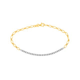 3/4tcw Diamond Oval Link Tennis Bracelet