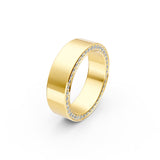 5/8tcw Cigar Diamond Pinky Ring
