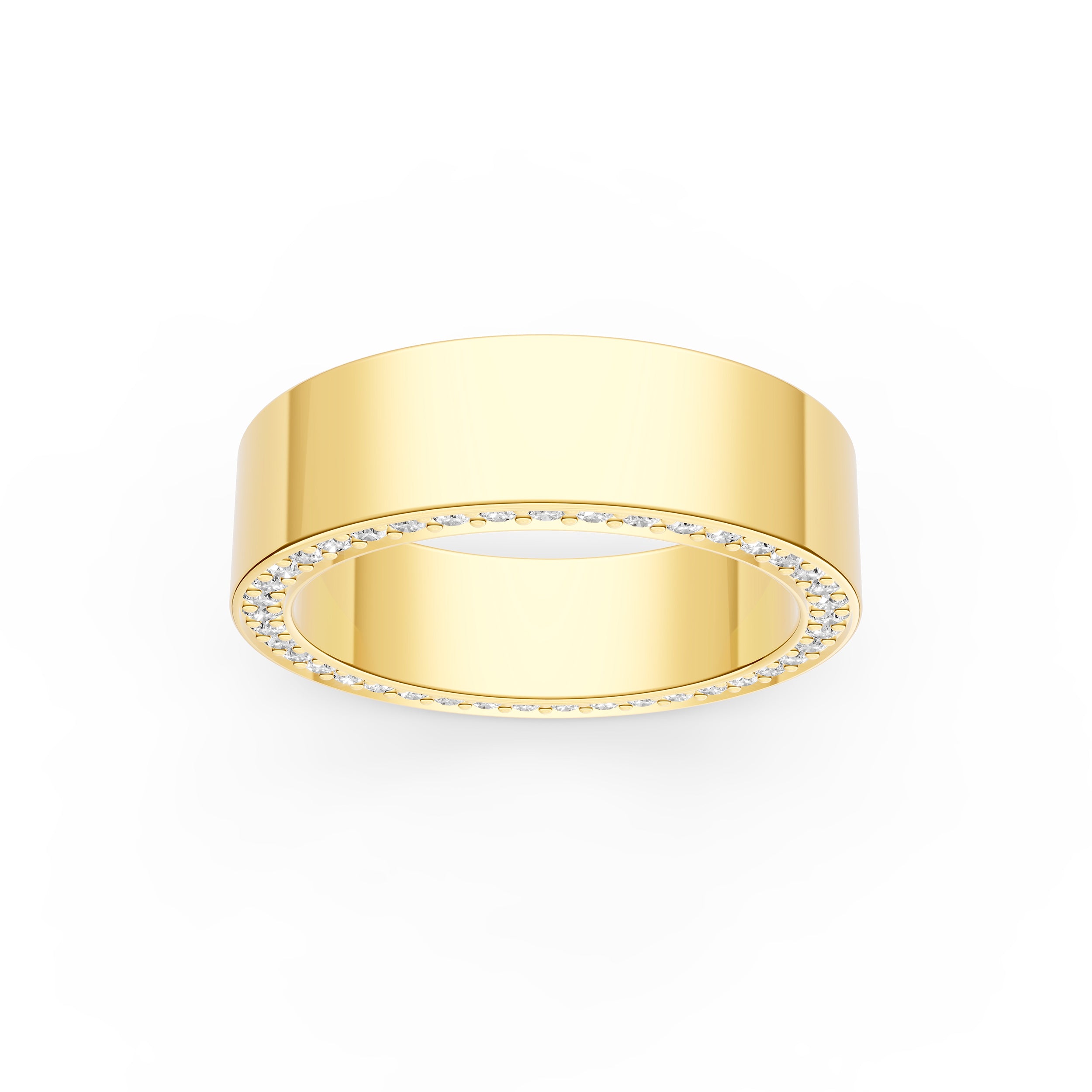 5/8tcw Cigar Diamond Pinky Ring