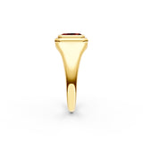 1/3ct Emerald Red Garnet Pinky Ring