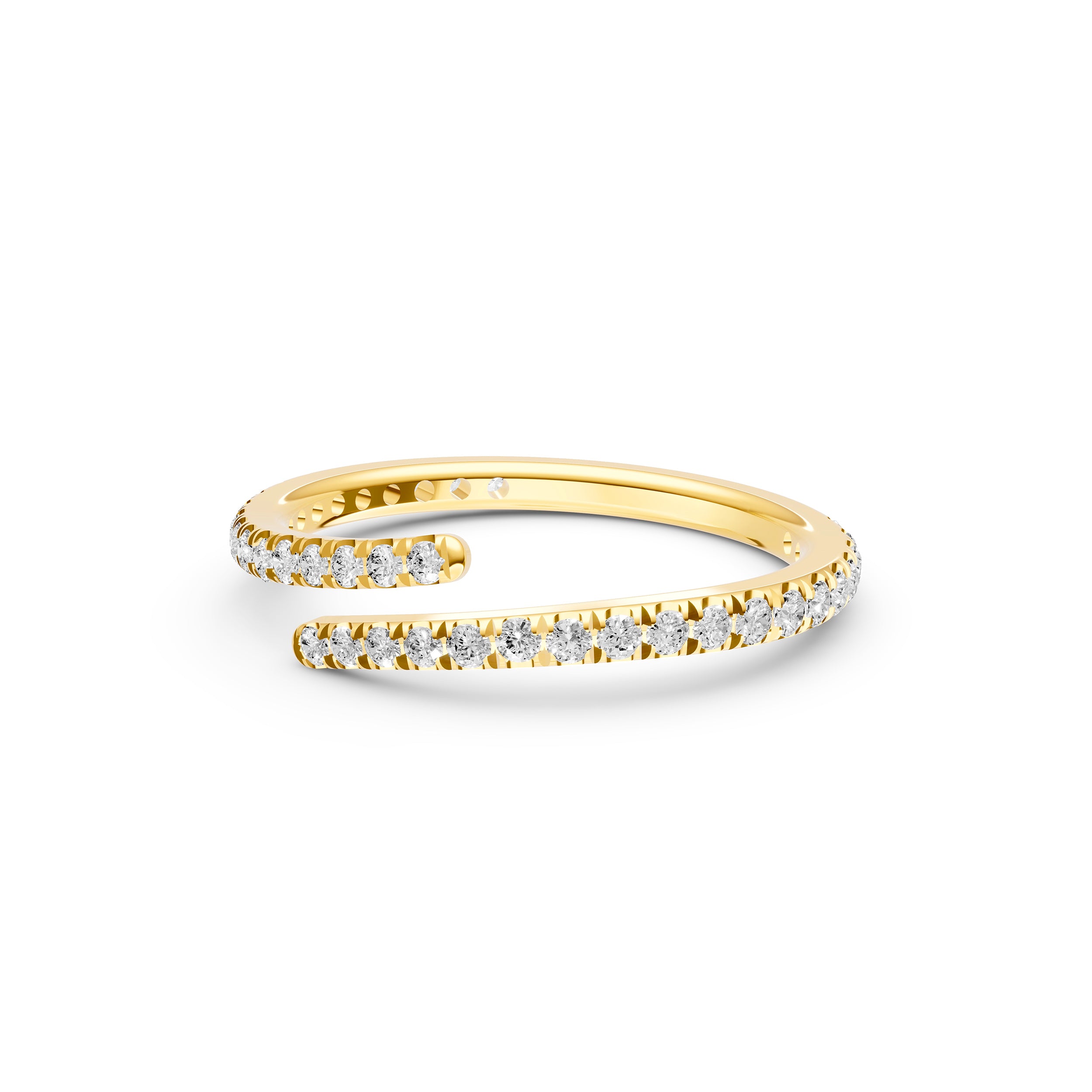 1/2tcw Diamond Pavé Wrap Ring