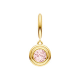 Pink Morganite Double Bezel Dangle Earrings