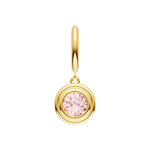 Pink Morganite Double Bezel Dangle Earrings