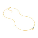 Toi et Moi Necklace (Green Amethyst & Sky Blue)