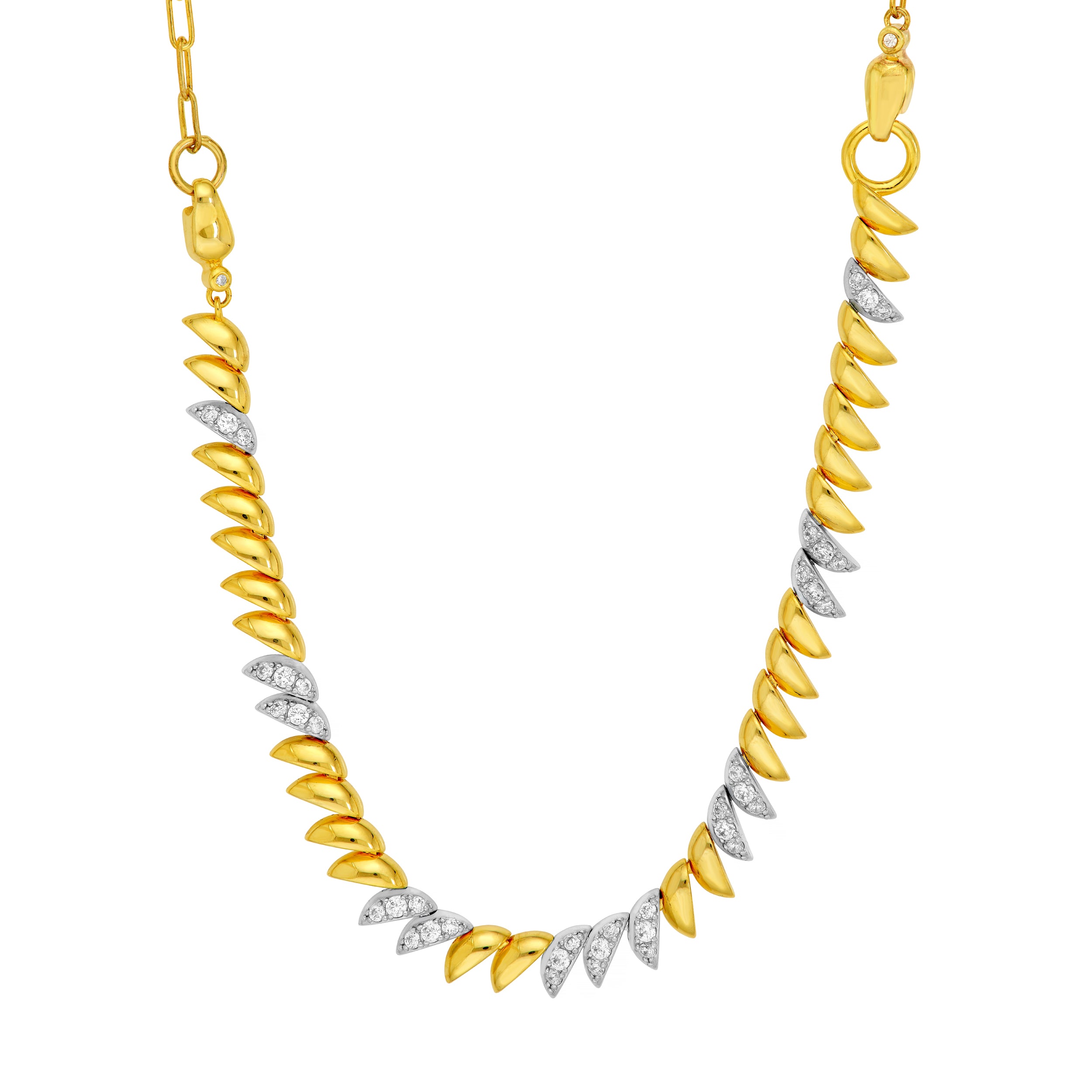 Crescent Leaf Convertible Necklace