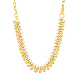 Diamond Leaf Convertible Necklace