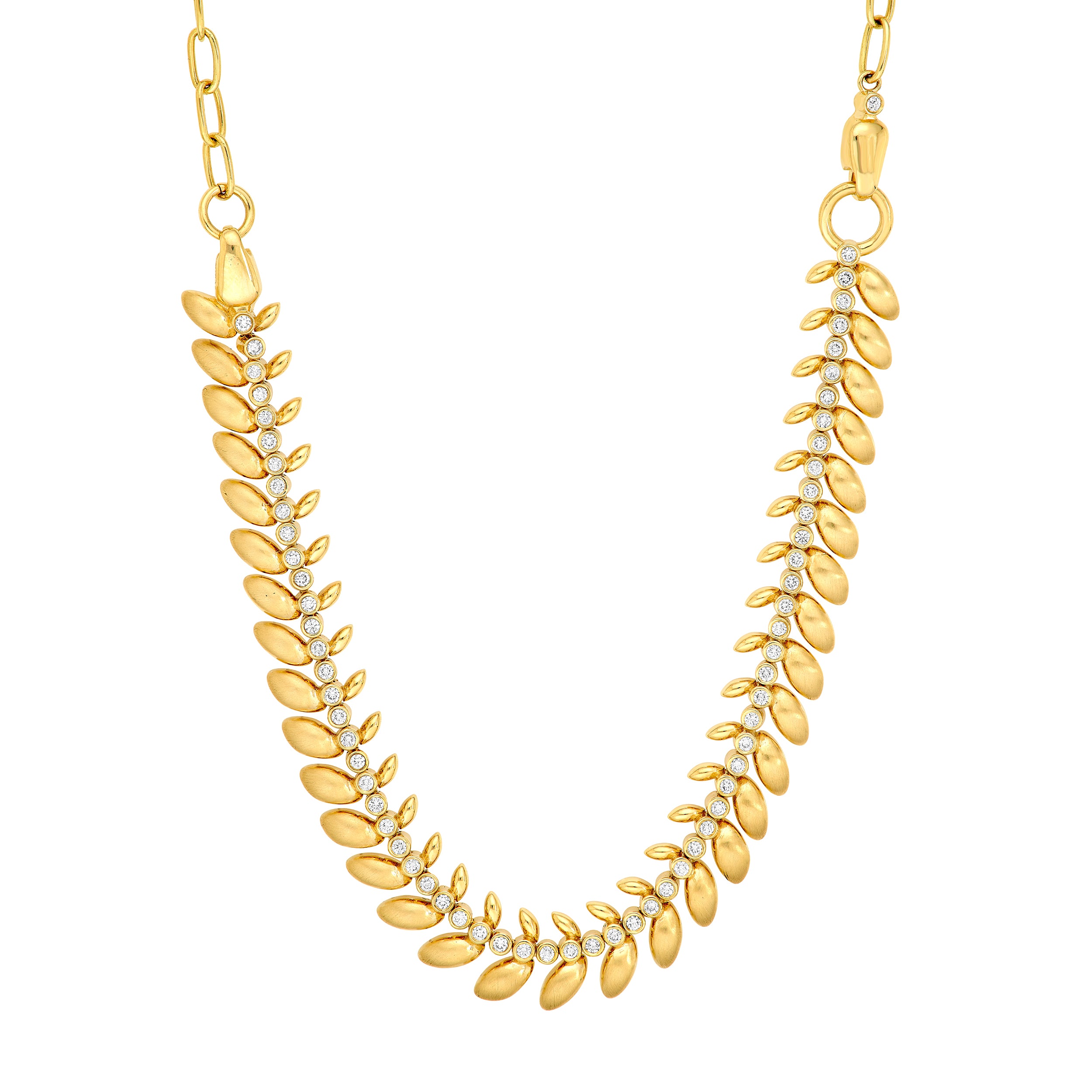 Diamond Leaf Convertible Necklace