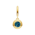London Blue Double Bezel Dangle Earrings